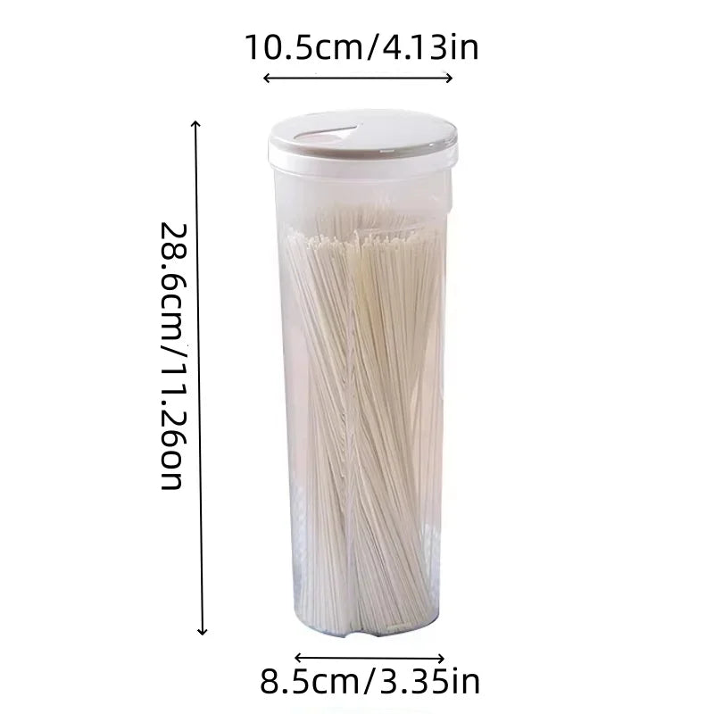 1Pc Noodles Sealed Can Wheat Pasta Plastics Organizer Airtight Sealed Containers Divided Can Storage Boxs Kitchen Accessories