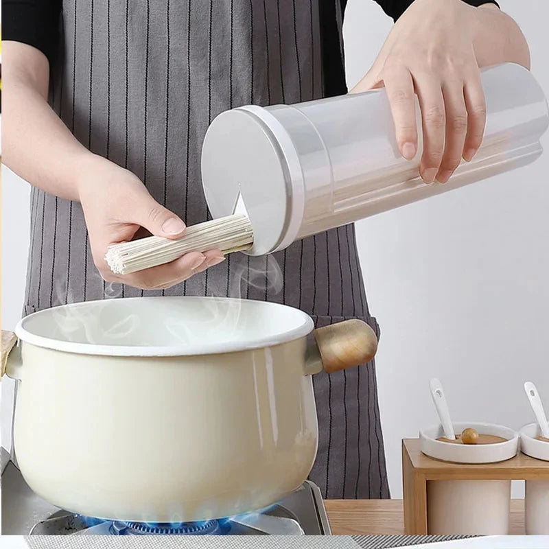 1Pc Noodles Sealed Can Wheat Pasta Plastics Organizer Airtight Sealed Containers Divided Can Storage Boxs Kitchen Accessories