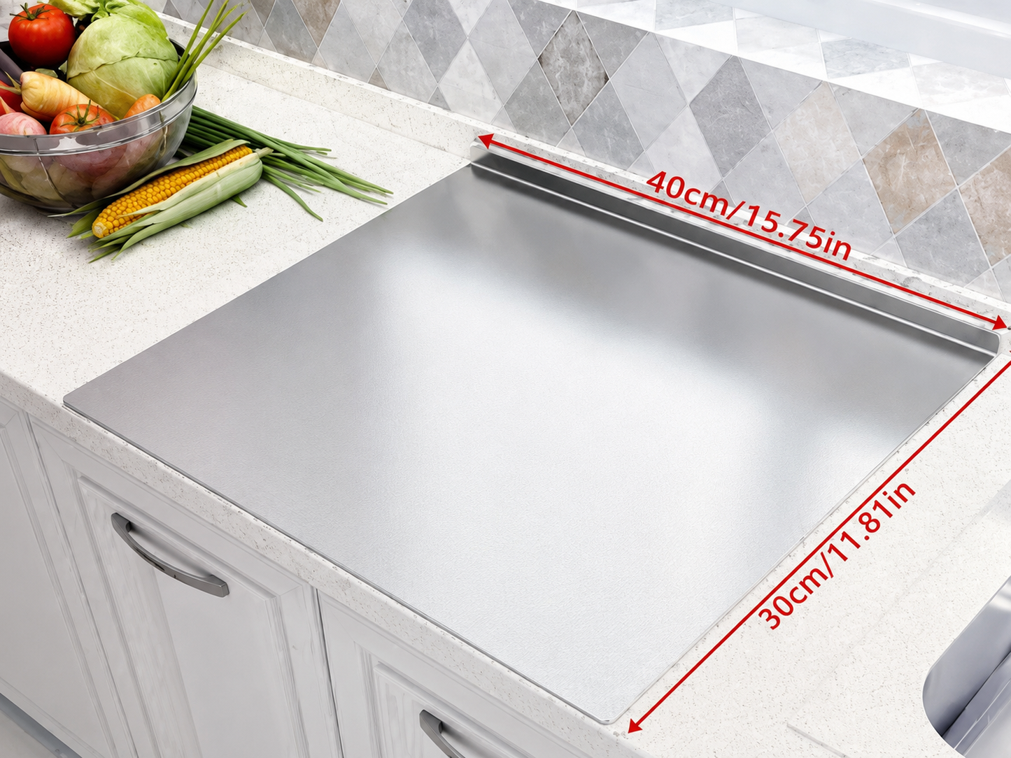 ChopShield™ Stainless Steel Cutting Board
