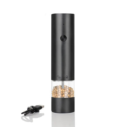 USB Rechargeable Electric Salt and Pepper Grinder Adjustable Coarseness Large Capacity Auto Spices Grinders Kitchen Cooking Tool